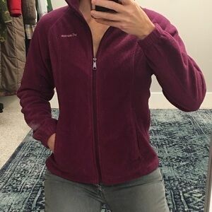 Beautiful raspberry Columbia fleece